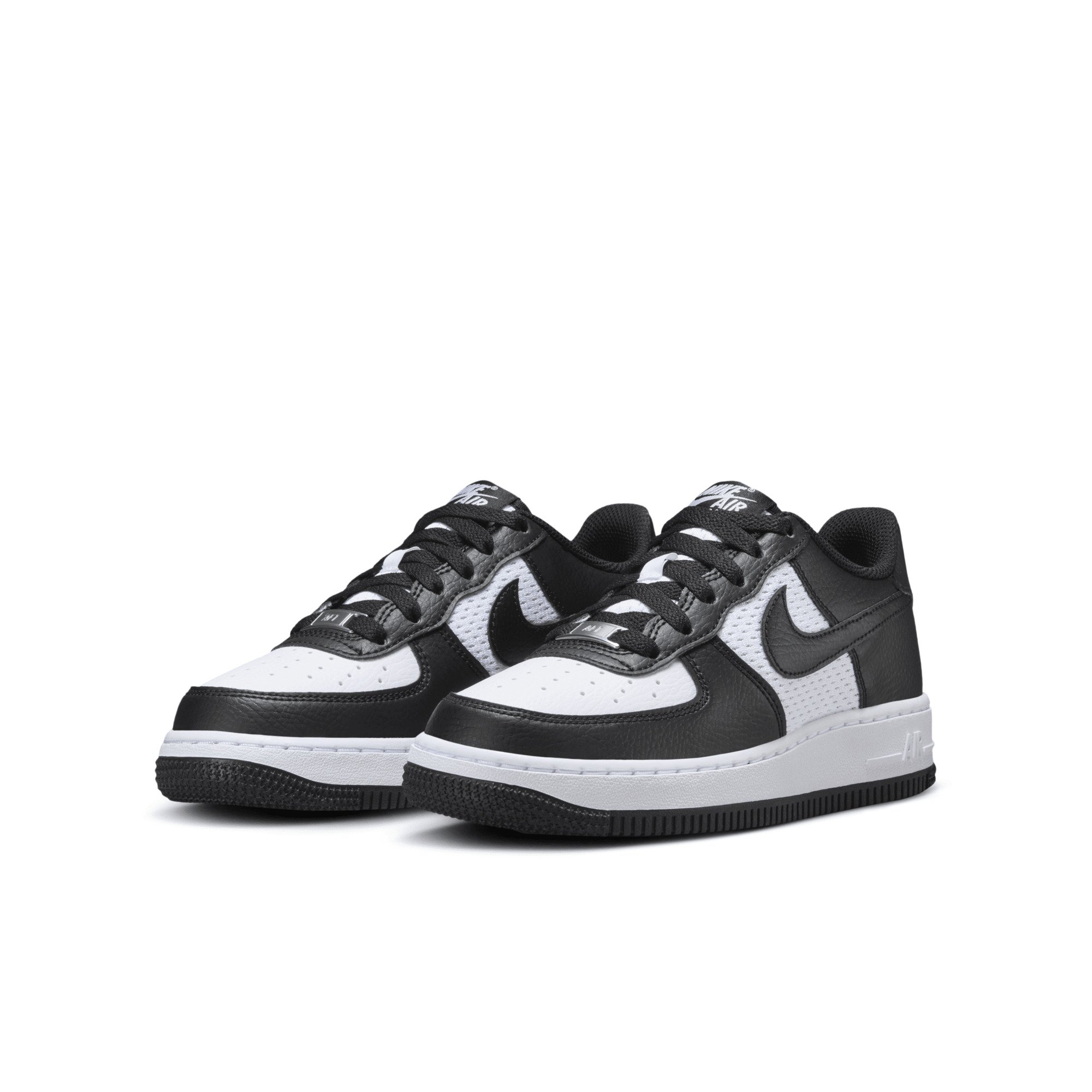 air force 1 emb black silver