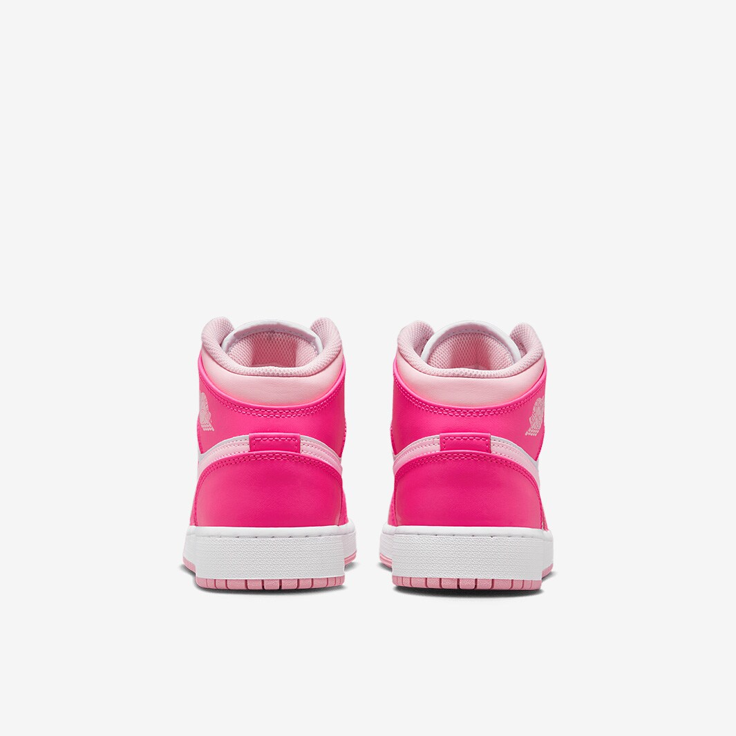 Air Jordan 1 Mid Older Kids (GS) - White/Med Soft Pink Air Jordan 1 Mid Older Kids (GS) - White/Med Soft Pink
