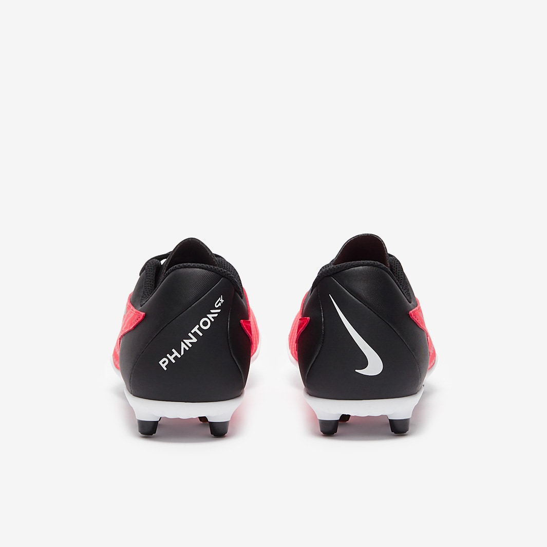 :Nike Youth Phantom GX Club Firm Ground Cleats - Black /  Crimson