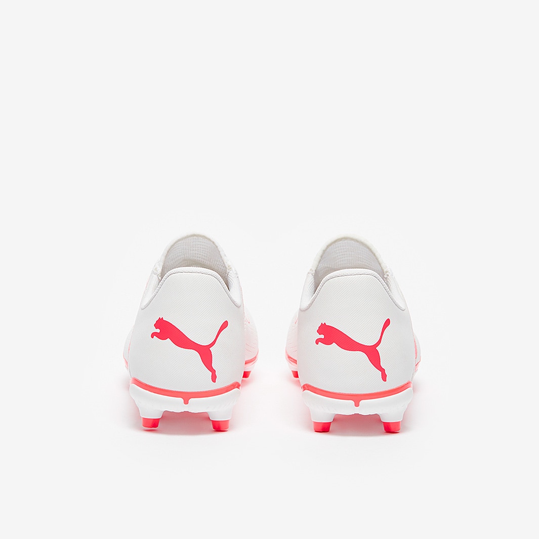 Puma Future Play FG/AG - Puma White/Fire Orchid - Mens Cleats |