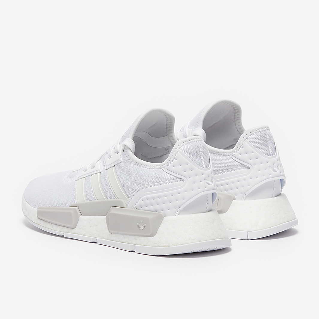 adidas gazelle silver green womens Kids' adidas NMD_R1 Refined Shoes White H02334 main image 0
