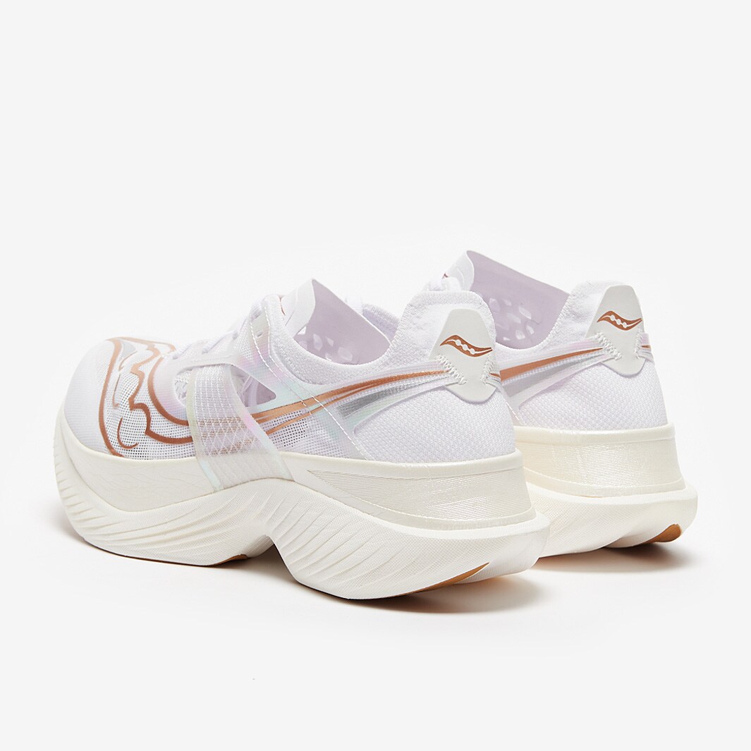 Saucony Endorphin Elite White/Gold Mens Shoes ProDirect Running