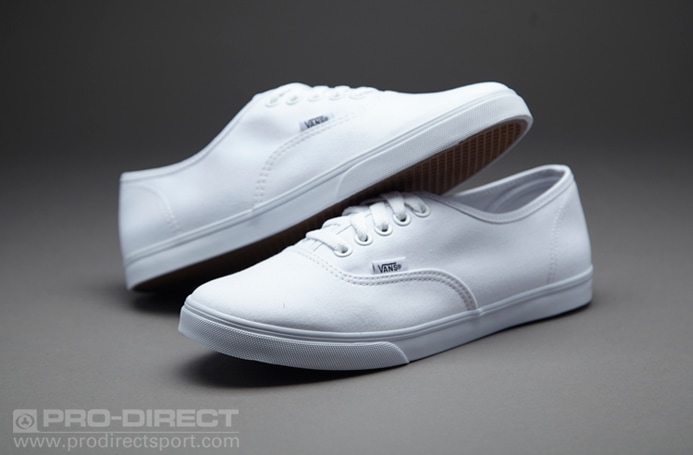 Vans authentic deals low pro white