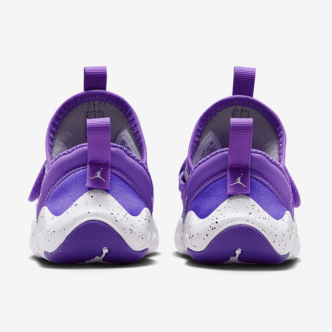 black and purple jordans 23