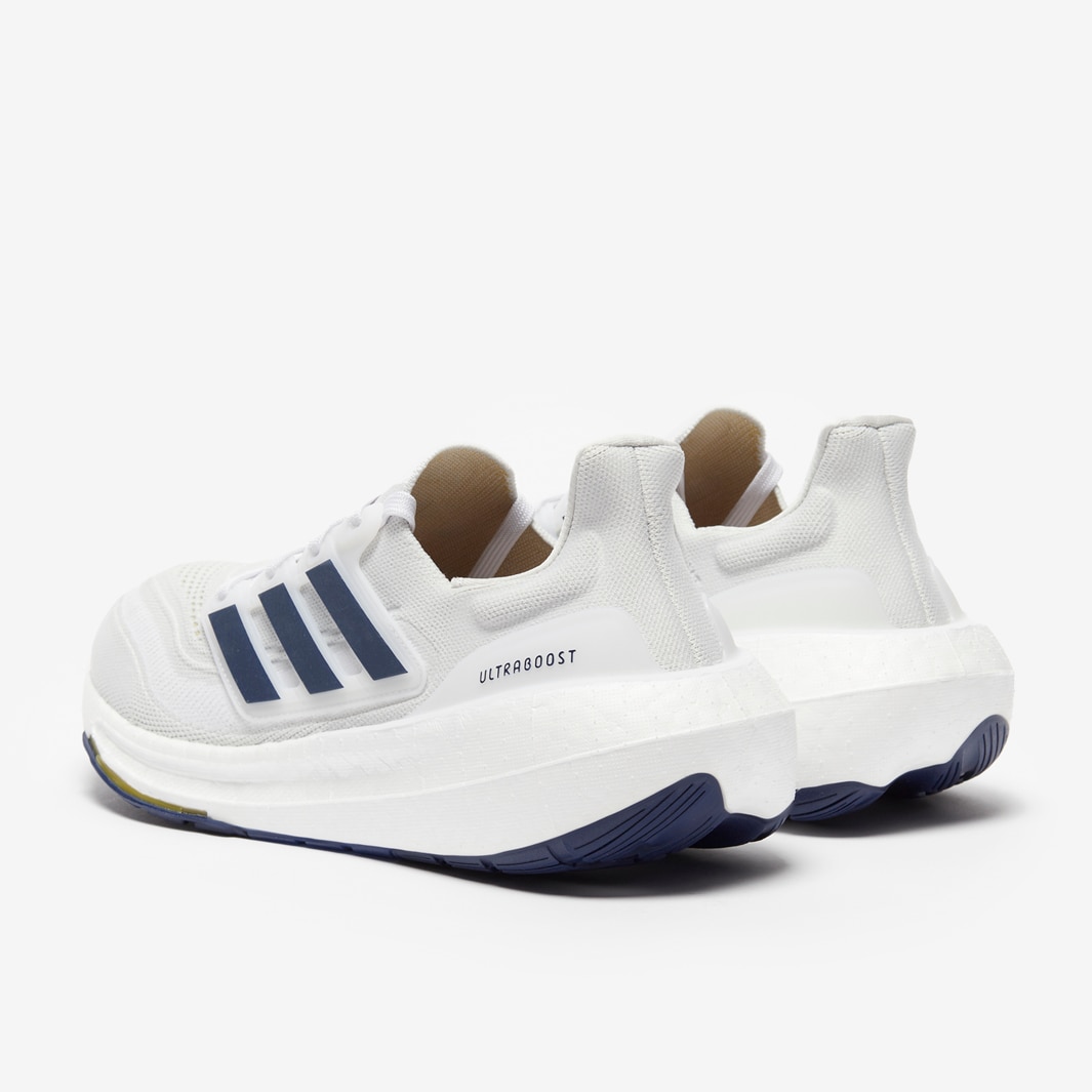 adidas Ultraboost Light Crystal White/Dark Blue/Gold Mens