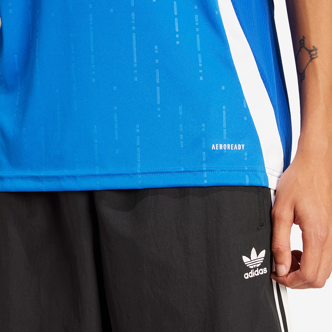 adidas イタリア代表 サッカーシャツ M adidas Italy 23/24 Home Shirt - Blue - Mens Replica |