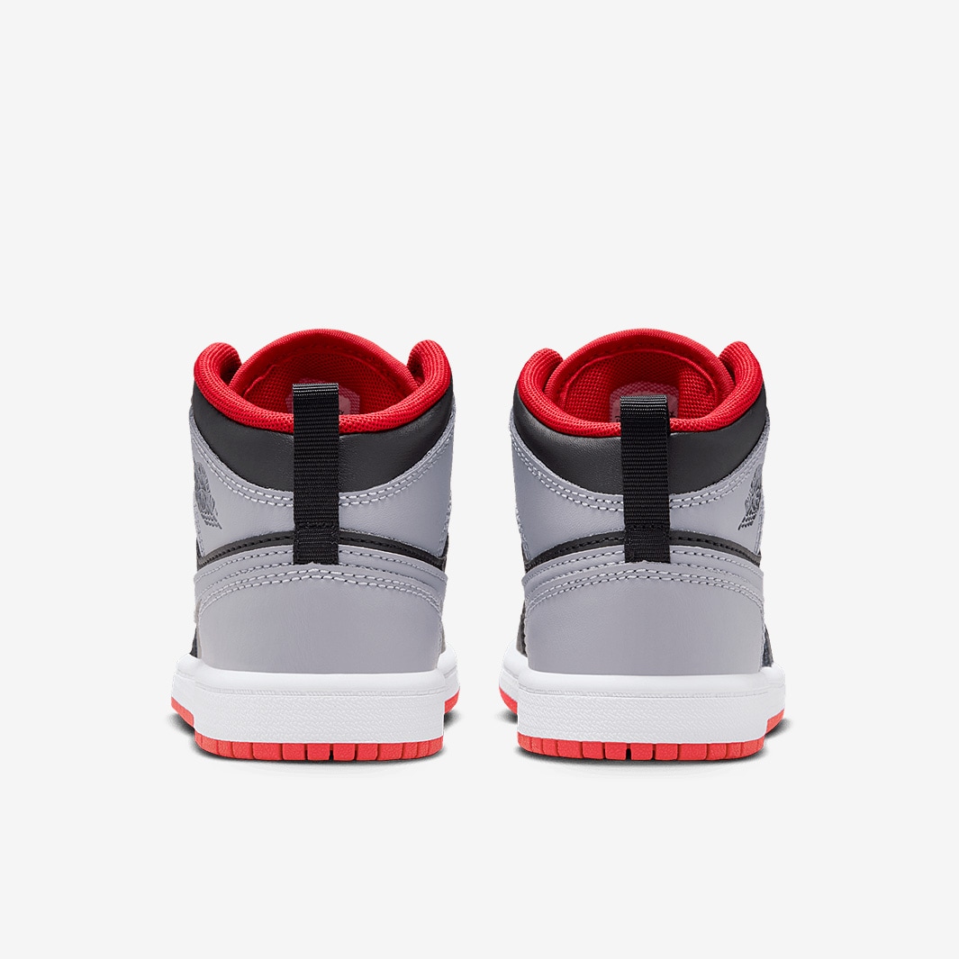 Air Jordan Mid pour Jeune Enfant (PS) Noir/Gris Ciment/Rouge