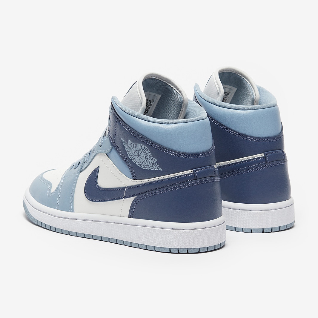 Damen Air Jordan Mid Sail/Diffused Blau/Blaugrau/Weiß
