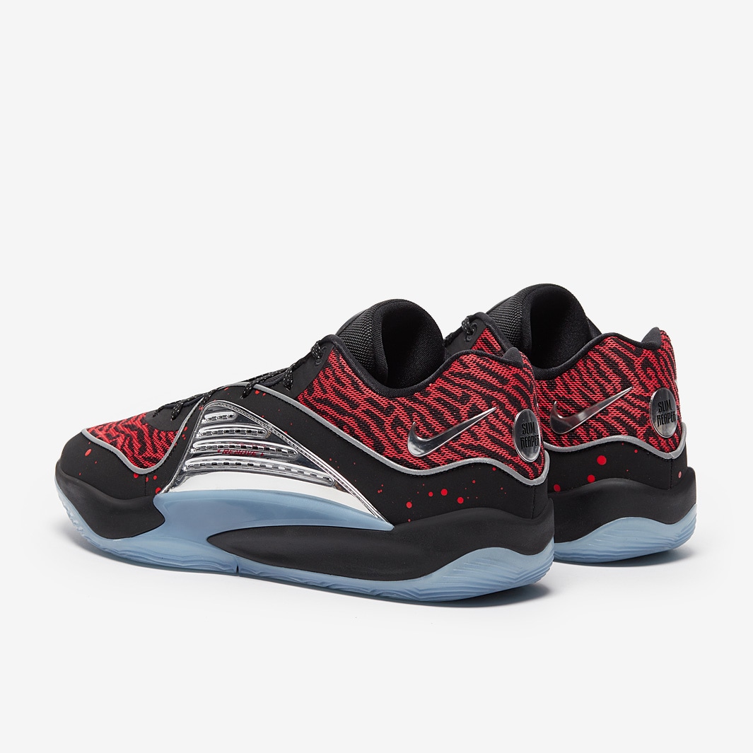 Nike KD16 - Black/Metallic Silver/Bright Crimson - Trainers
