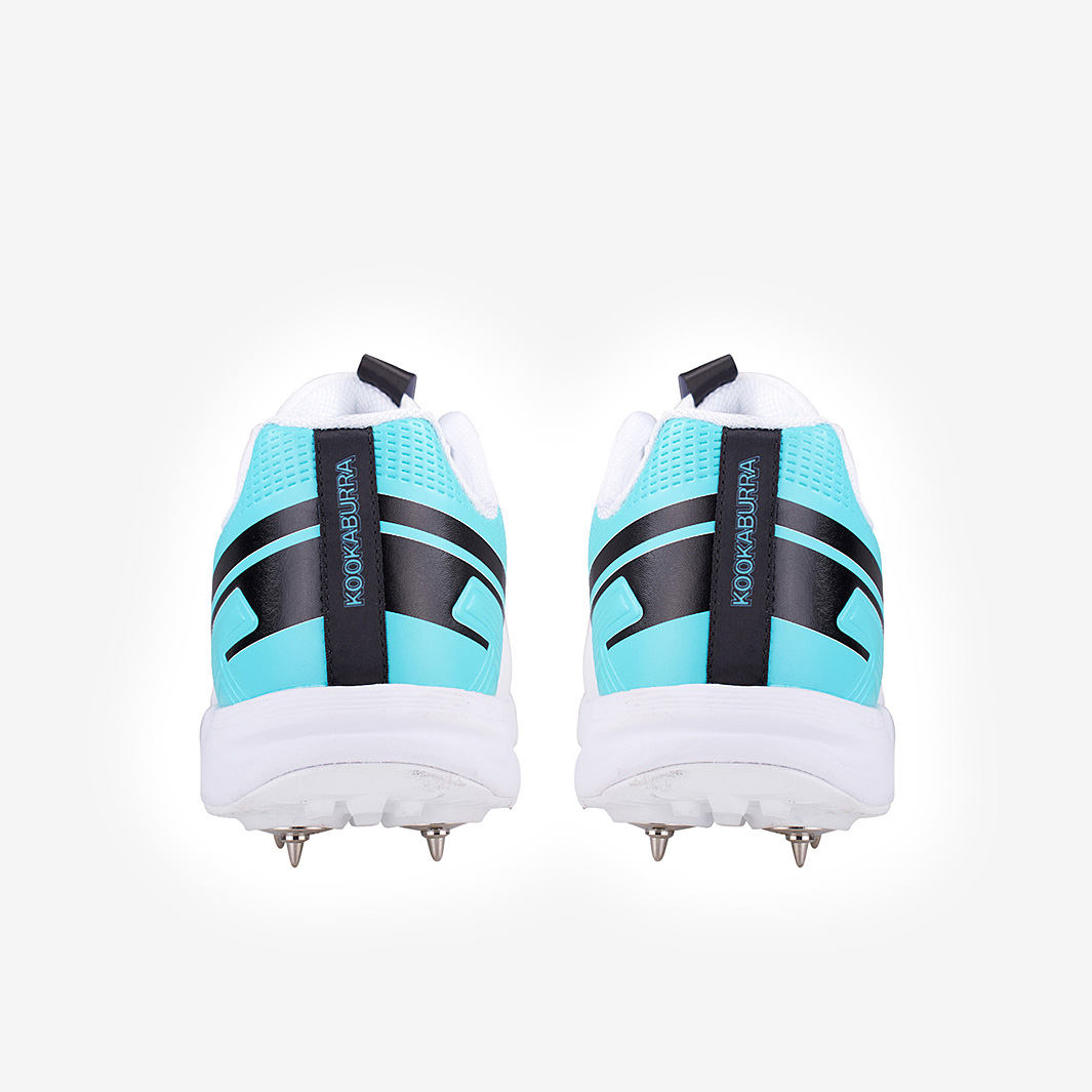 Kookaburra KC 2.0 - Chaussures De Cricket Ultra-Légères Avec Semelle à Pointes - Blanc/Gris Taille 9