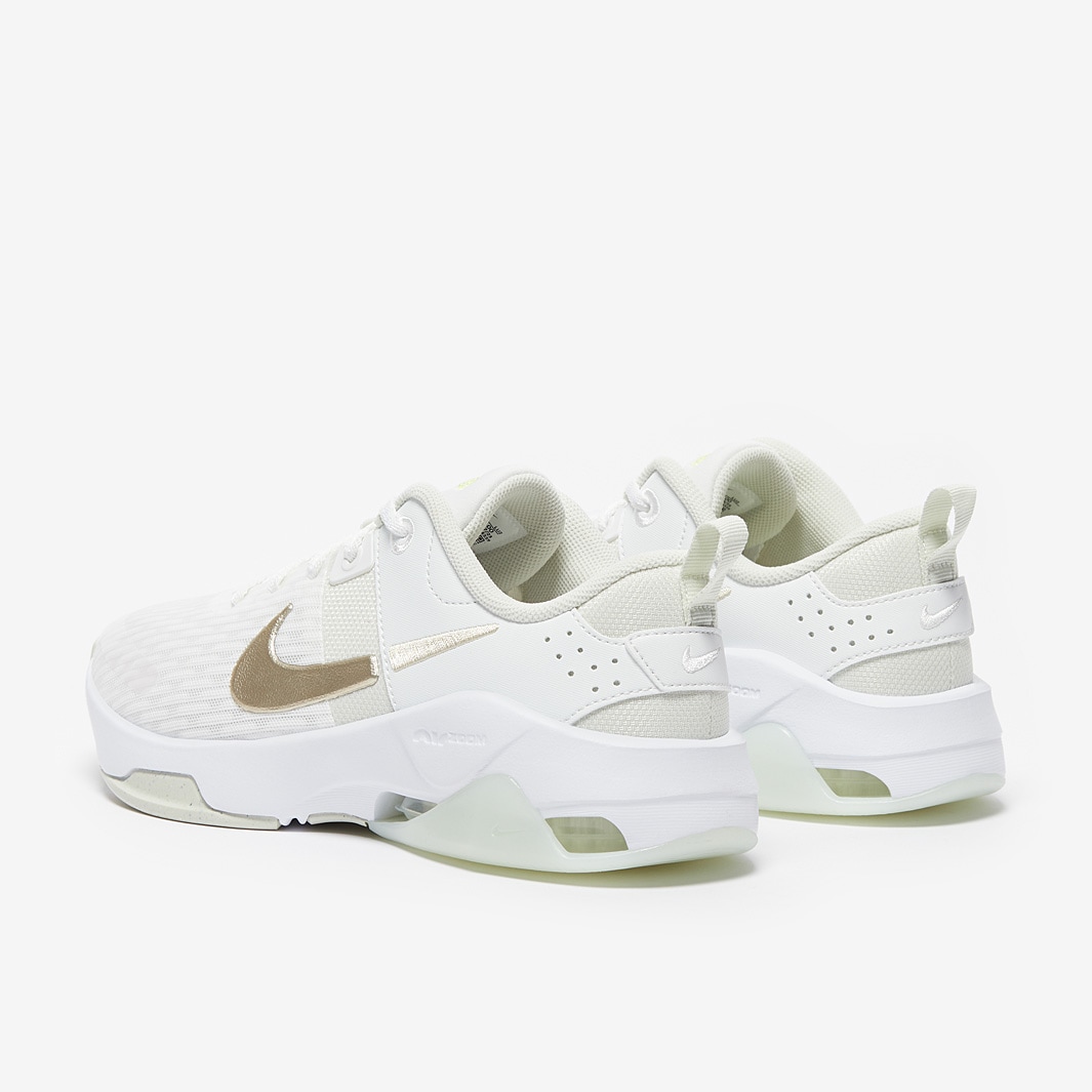 nike bella white and gold
