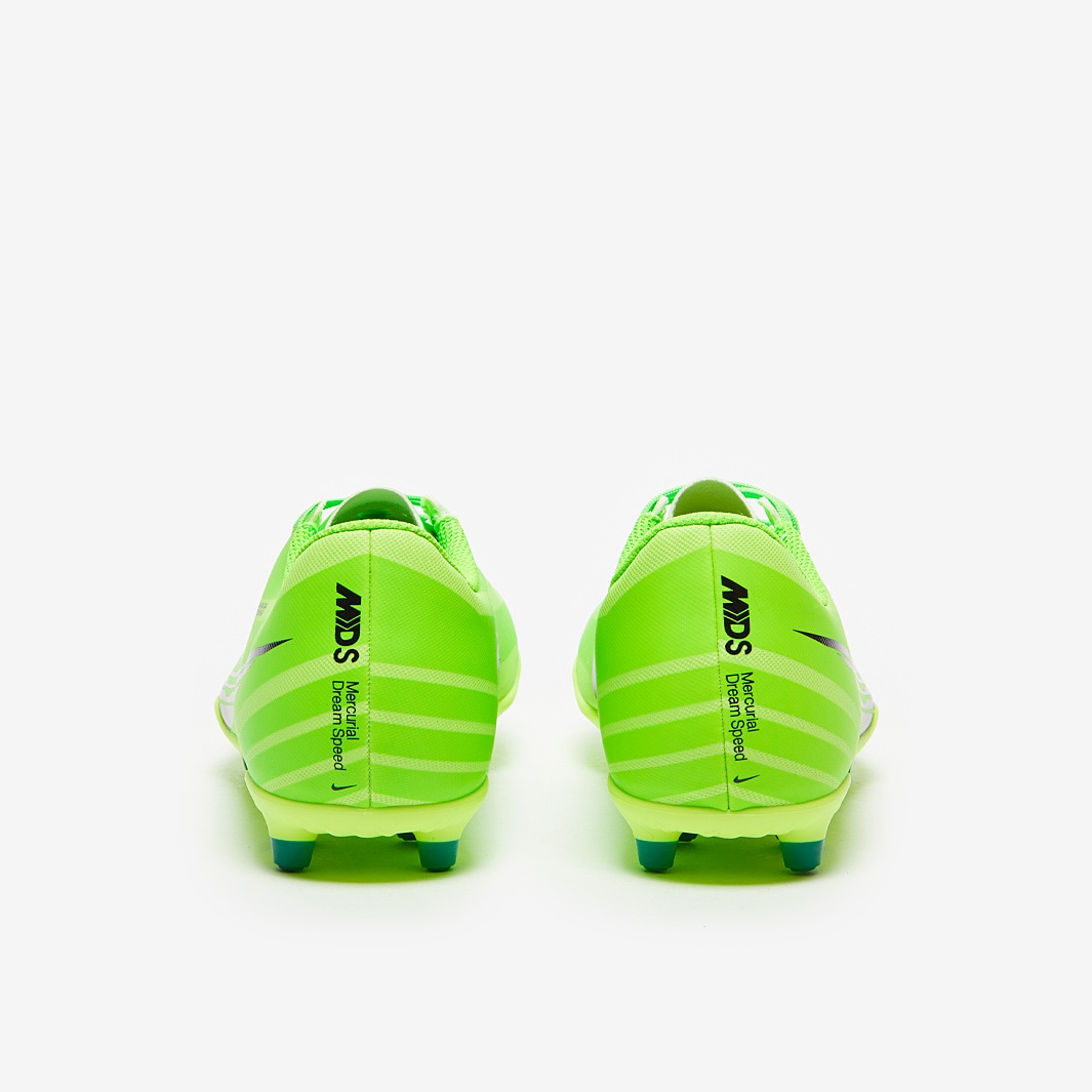 Nike Kids Air Zoom Mercurial Vapor XV Club MDS Firm Ground Mixed Ground Green Strike Black Stadium Green Junior Boots Pro Direct Soccer