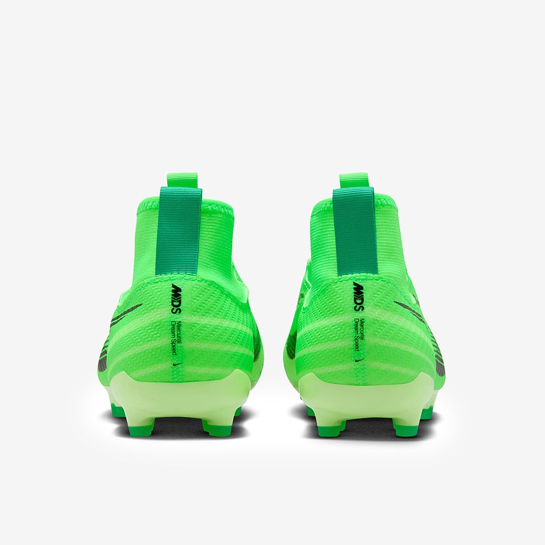 【Nike 】MERCURIALハイカット グリーン シューズ Nike Kids Air Zoom Mercurial Superfly IX Club MDS Firm