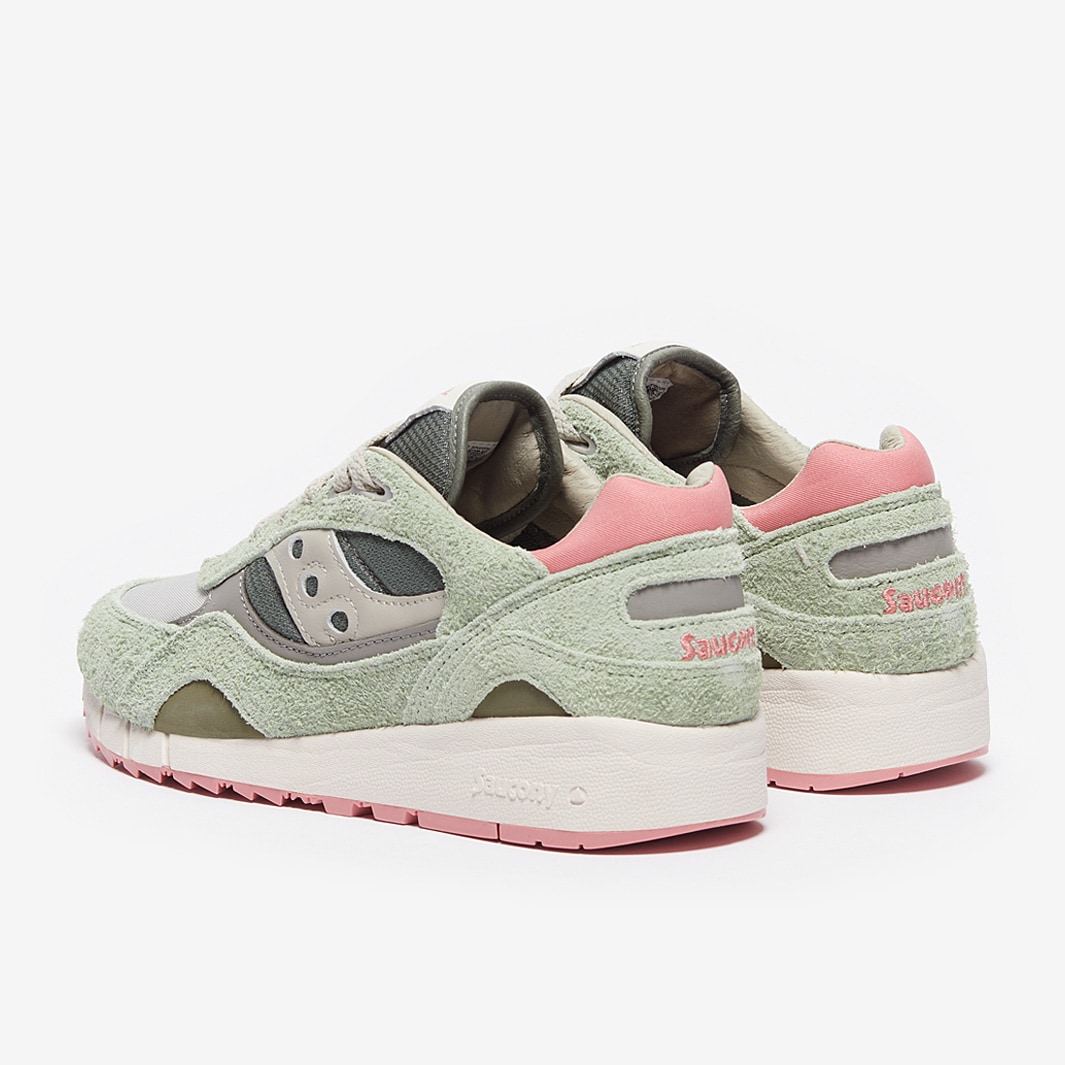 Saucony Originals Womens Shadow 6000 Green/Ivory Trainers
