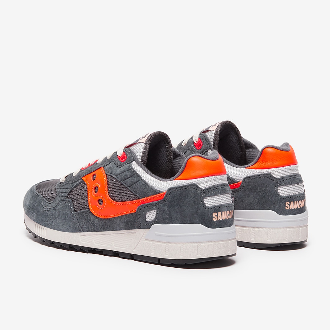 Saucony Originals Shadow 5000 Grey/Orange Trainers Mens Shoes