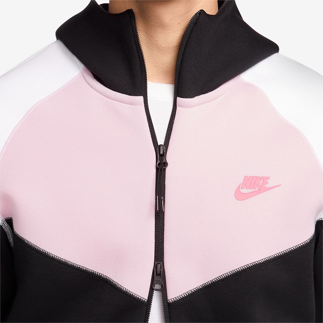 black and pink hoodie nike
