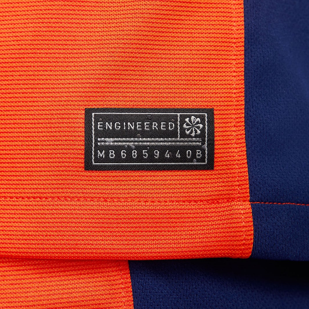 Nike Netherlands 2024 Dri-FIT Stadium SS Home Shirt - Safety