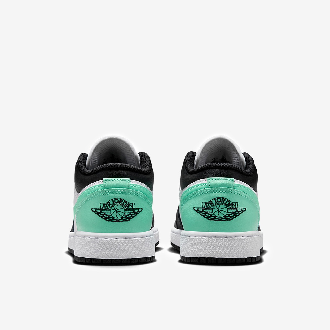 Air Jordan Low pour Enfant plus âgé(GS) Blanc/Noir/Vert Lueur
