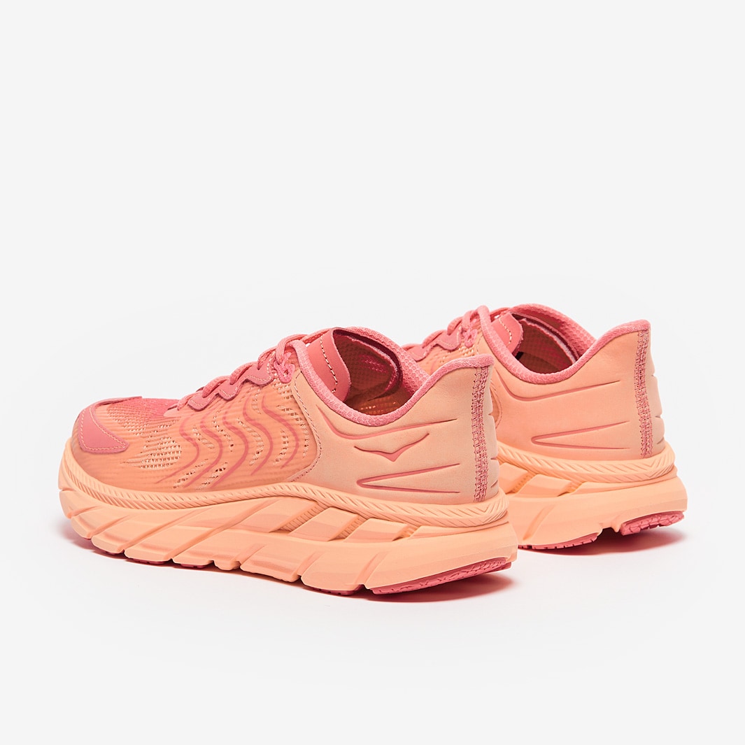 Hoka Womens Clifton LS BP Cantaloupe/Electric Coral Trainers