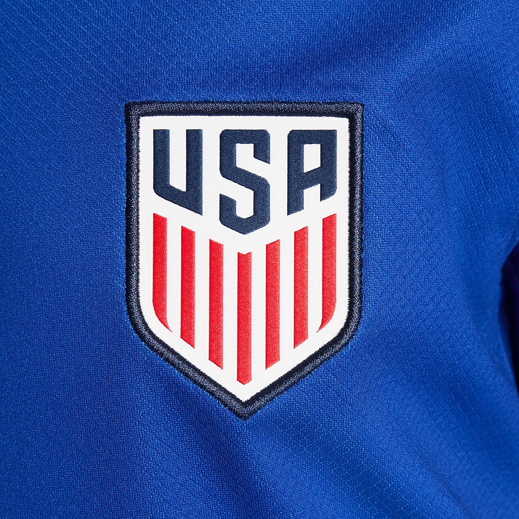 Nike USA 2024 Kids Dri-Fit Stadium SS Away Jersey Old Royal