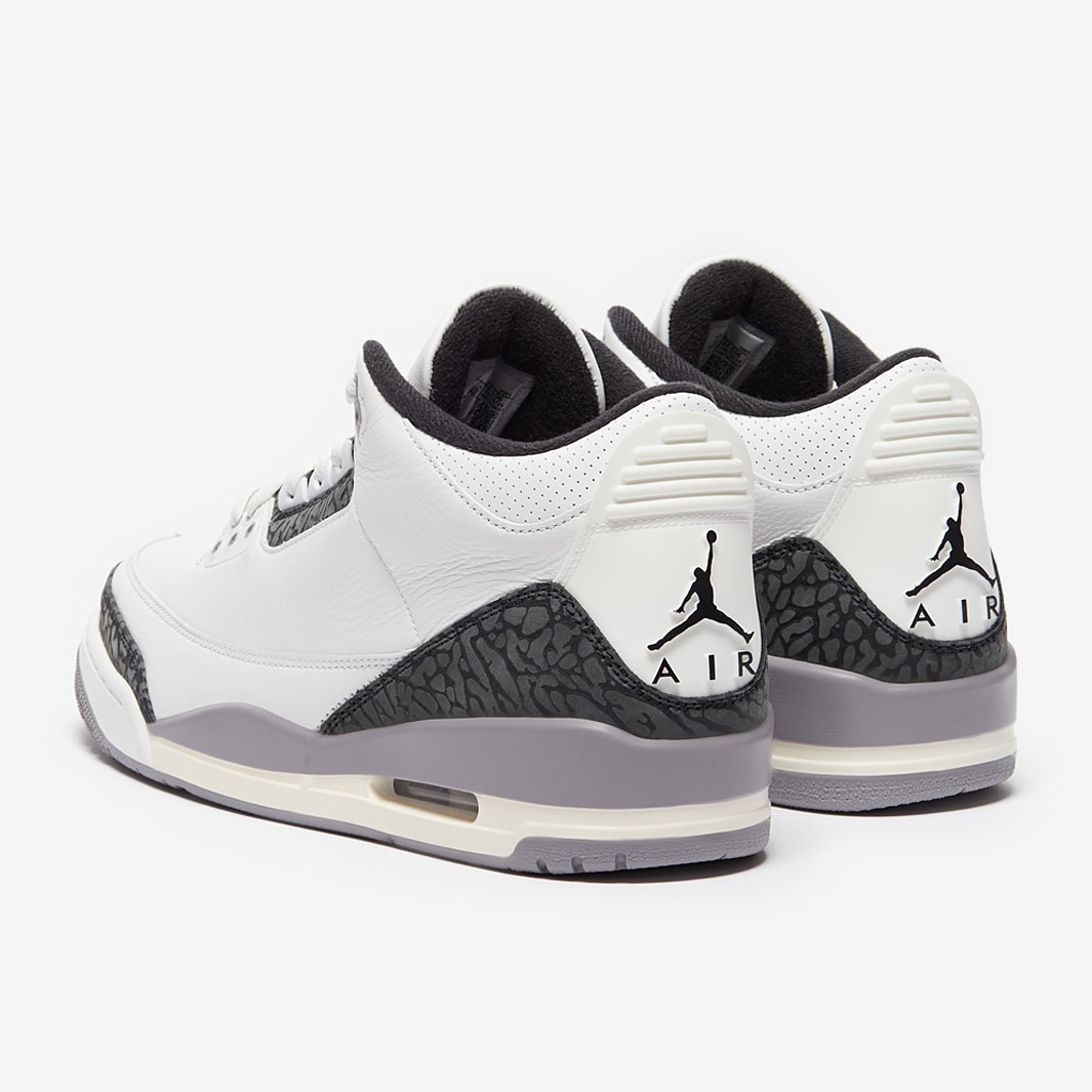 Air Jordan 3 Retro Summit White Fire Red Cement Grey Black Trainers Mens Shoes Pro Direct Basketball
