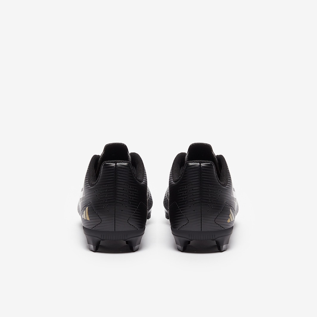 adidas Kids F50 Club Firm Ground - Core Black/Iron Met/Gold