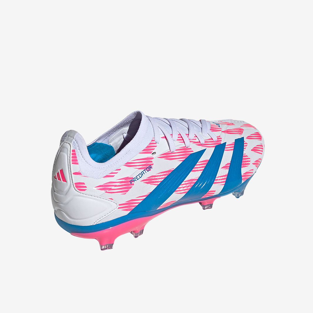 blue and pink adidas football boots