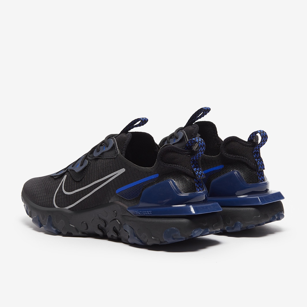 black and blue nike reacts