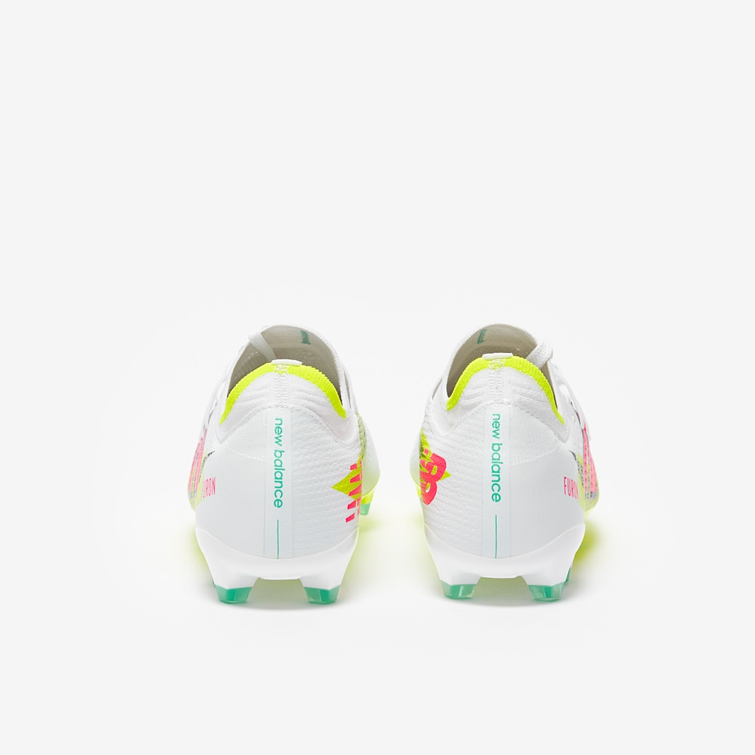 New Balance Furon V7+ Pro Wide Firm Ground - White/Pink/Lime
