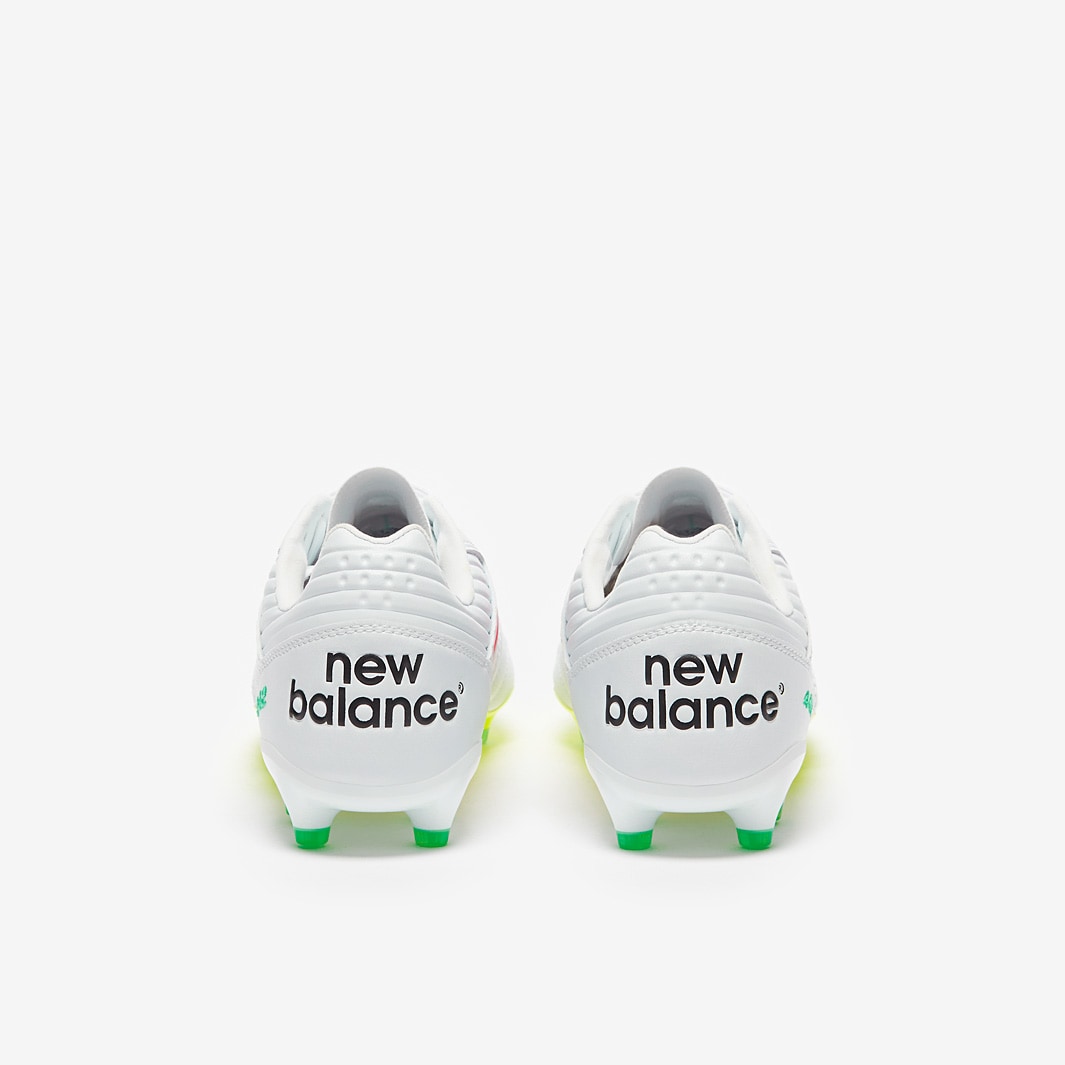 New Balance 442 V2 Pro Firm Ground - White/Pink/Lime - Adult