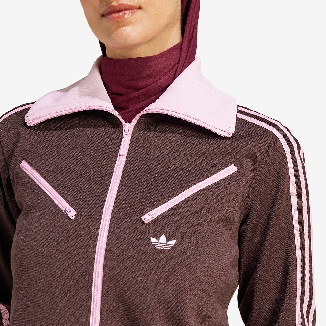 adidas track top maroon