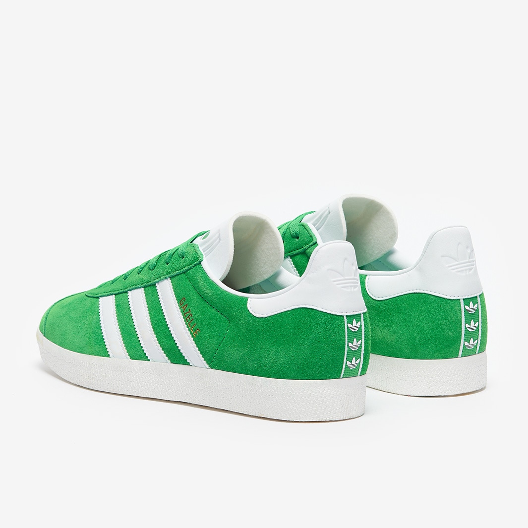 adidas Originals Gazelle Green Ftw White Core White Trainers Mens Shoes