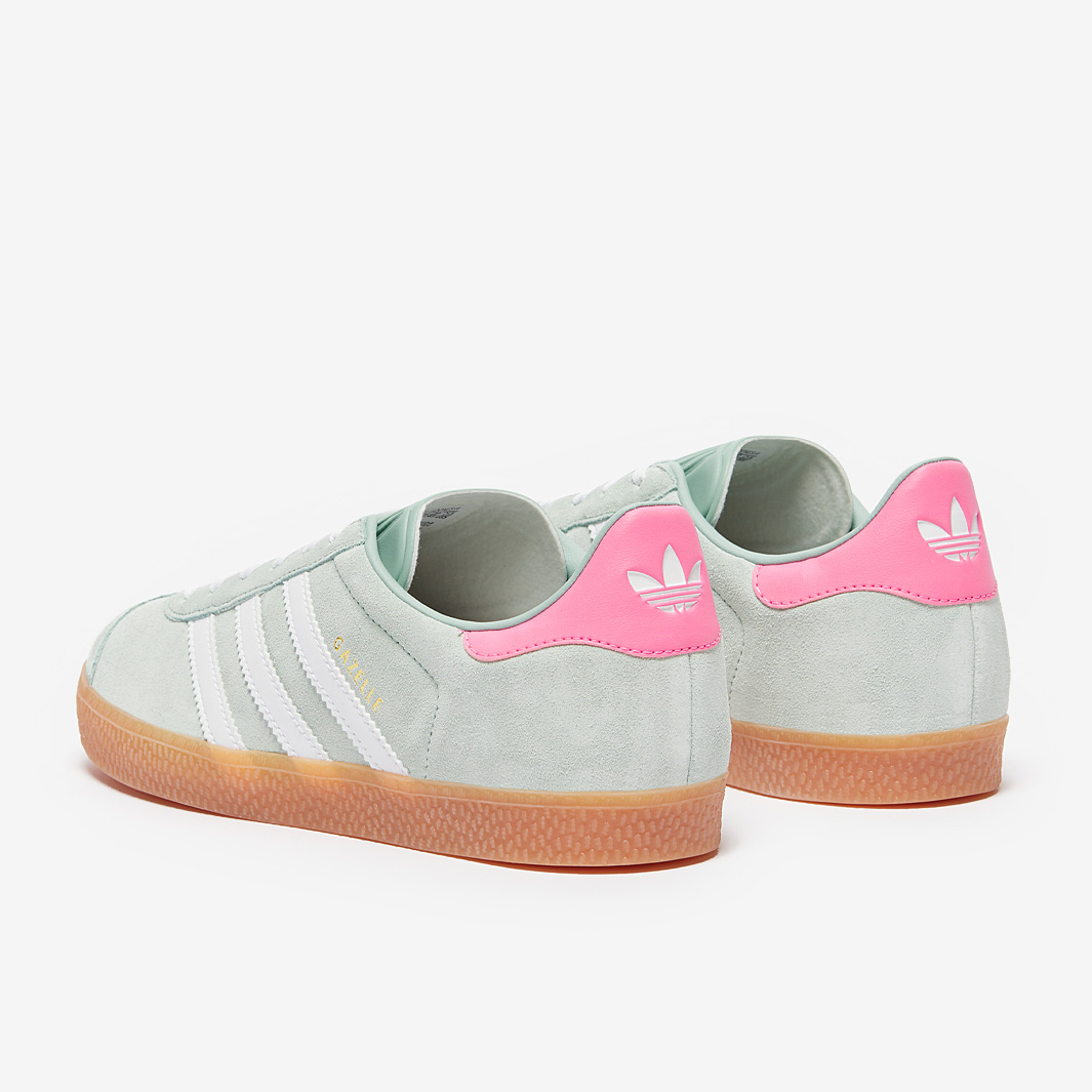 adidas gazelle silver green womens Adidas Gazelle Indoor Mineral Green Silver Dawn JI0323 – Sneaker Junkies main image 0