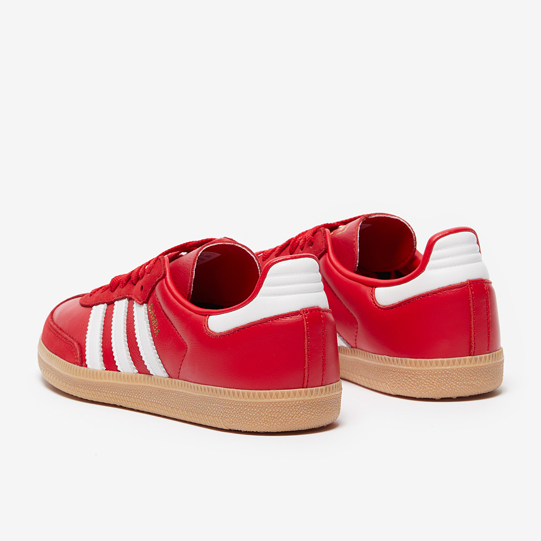 adidas Originals Womens Samba OG - Better Scarlet/Ftw White/Metallic Gold -  Trainers - Womens Shoes | Pro:Direct Soccer