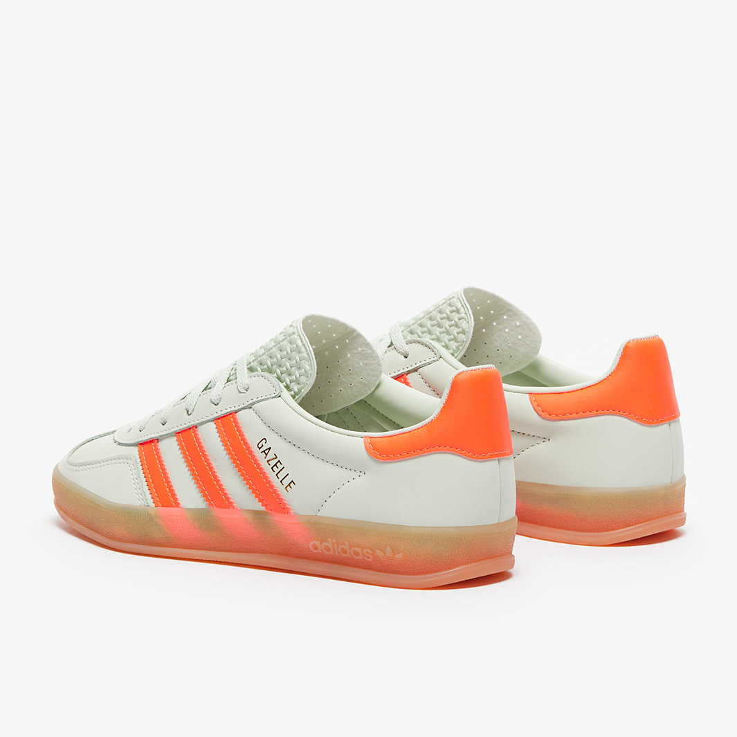 adidas Originals Womens Gazelle Indoor - Light Green/Orange/Gum 3 -  Trainers - Womens Shoes | Pro:Direct Soccer