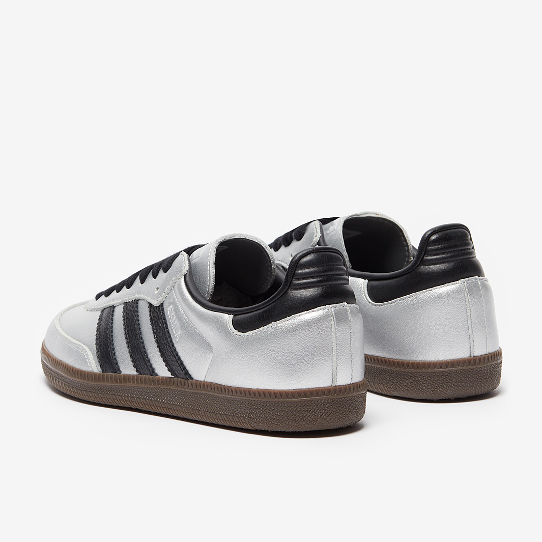 adidas Originals Womens Samba OG - Metallic Silver/Core Black/Gum 5 -  Trainers - Womens Shoes | Pro:Direct Soccer
