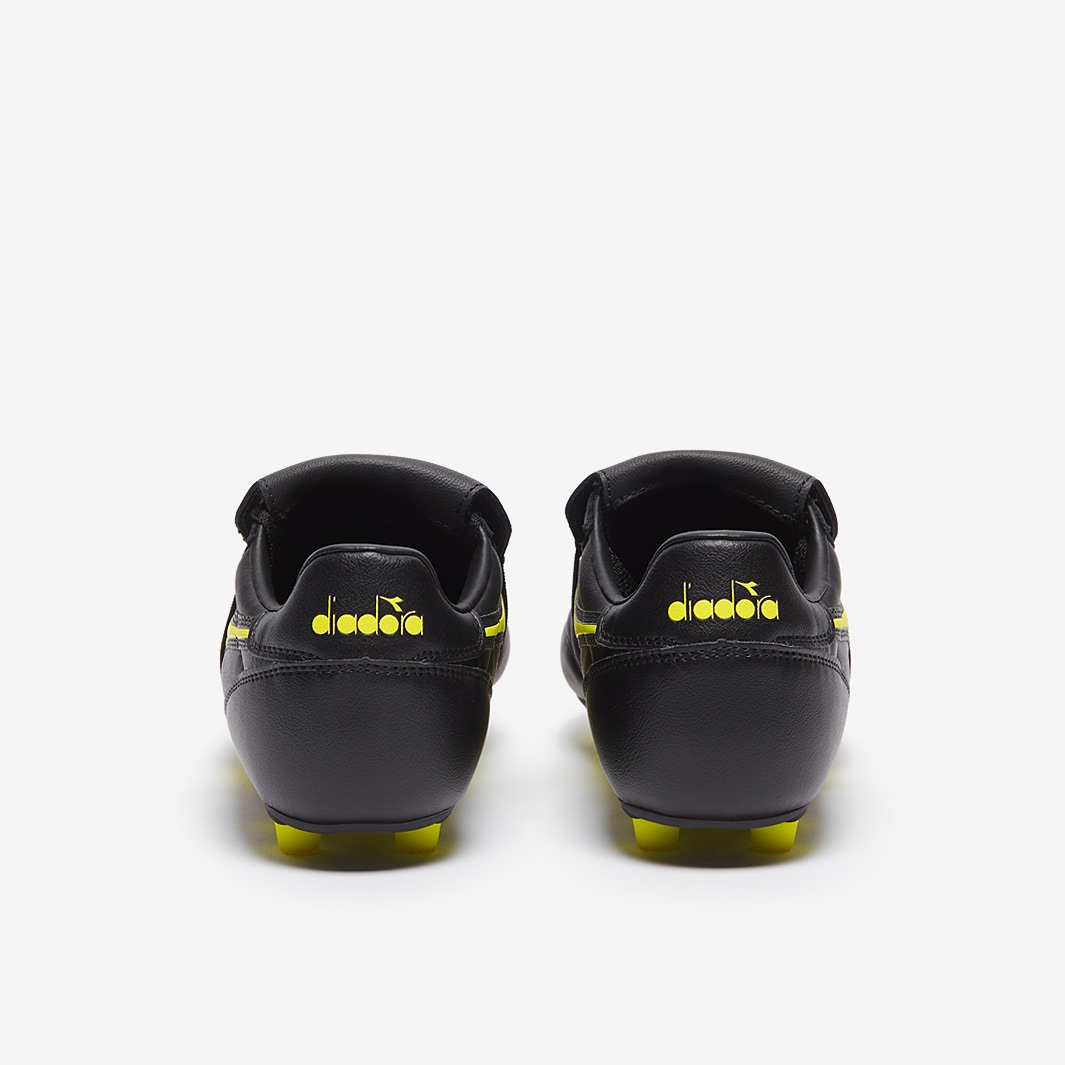 Diadora Brasil Classico FG - Negro/Fluorescenterescente Amarillo