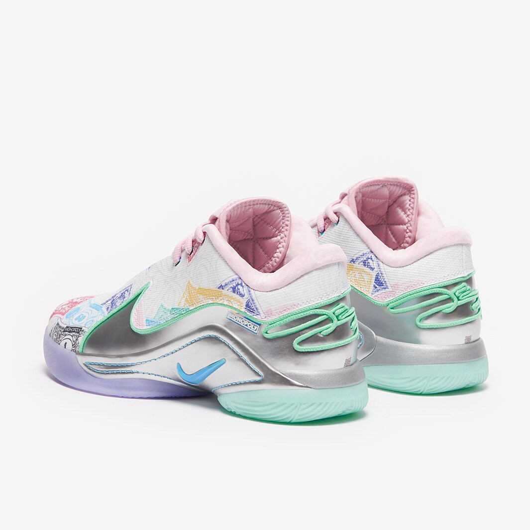 pink and green lebrons