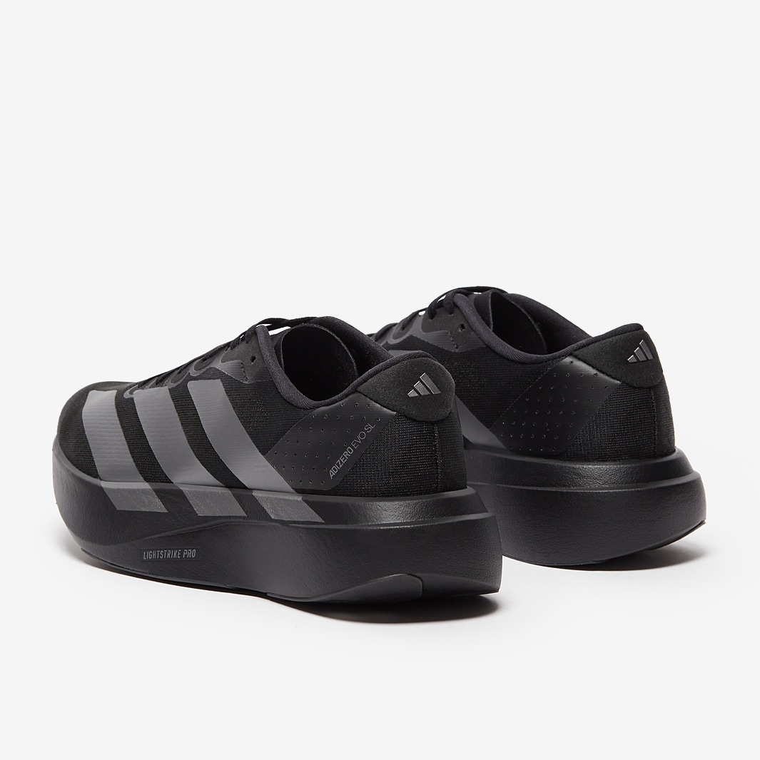 【新品未使用】27cm adidas adizero EVO SL 黒 adidas Womens adizero Evo SL - Core Black/Silver Metallic/Core