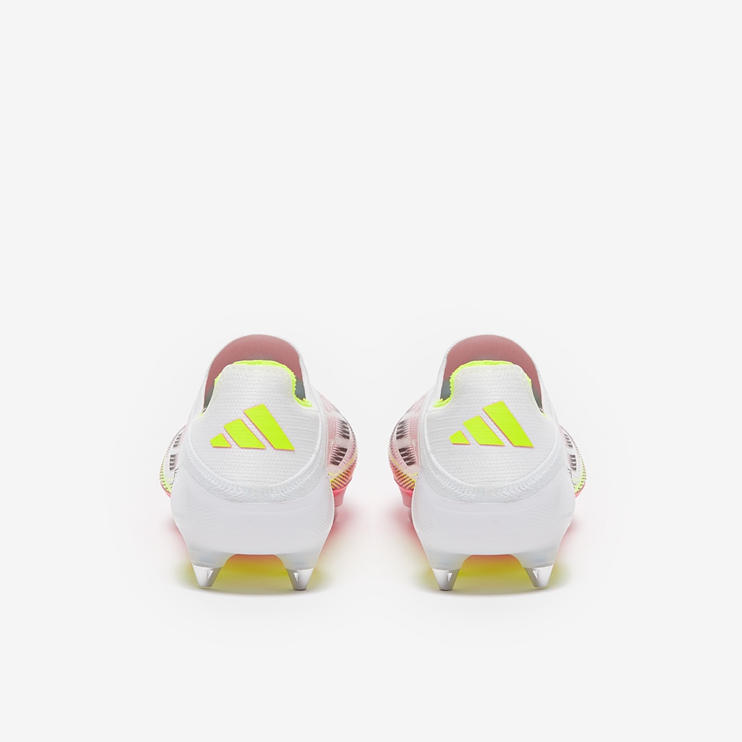 adidas F50 Elite Laceless Soft Ground - White/Black/Solar