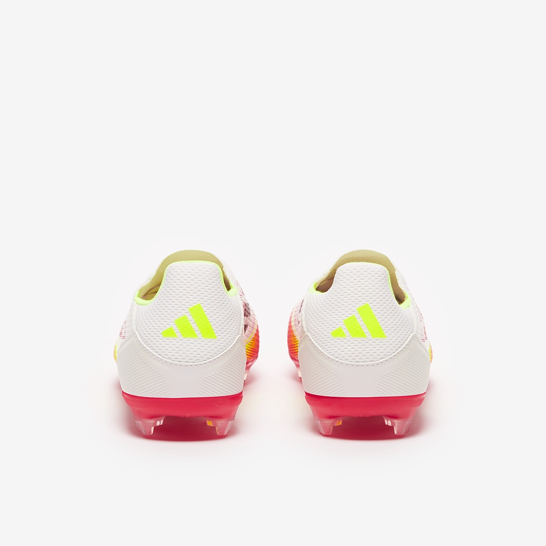 adidas F50 サッカーシューズ ホワイト/ピンク/イエロー adidas F50 League Laceless Firm Ground/Mixed Ground - White/Black