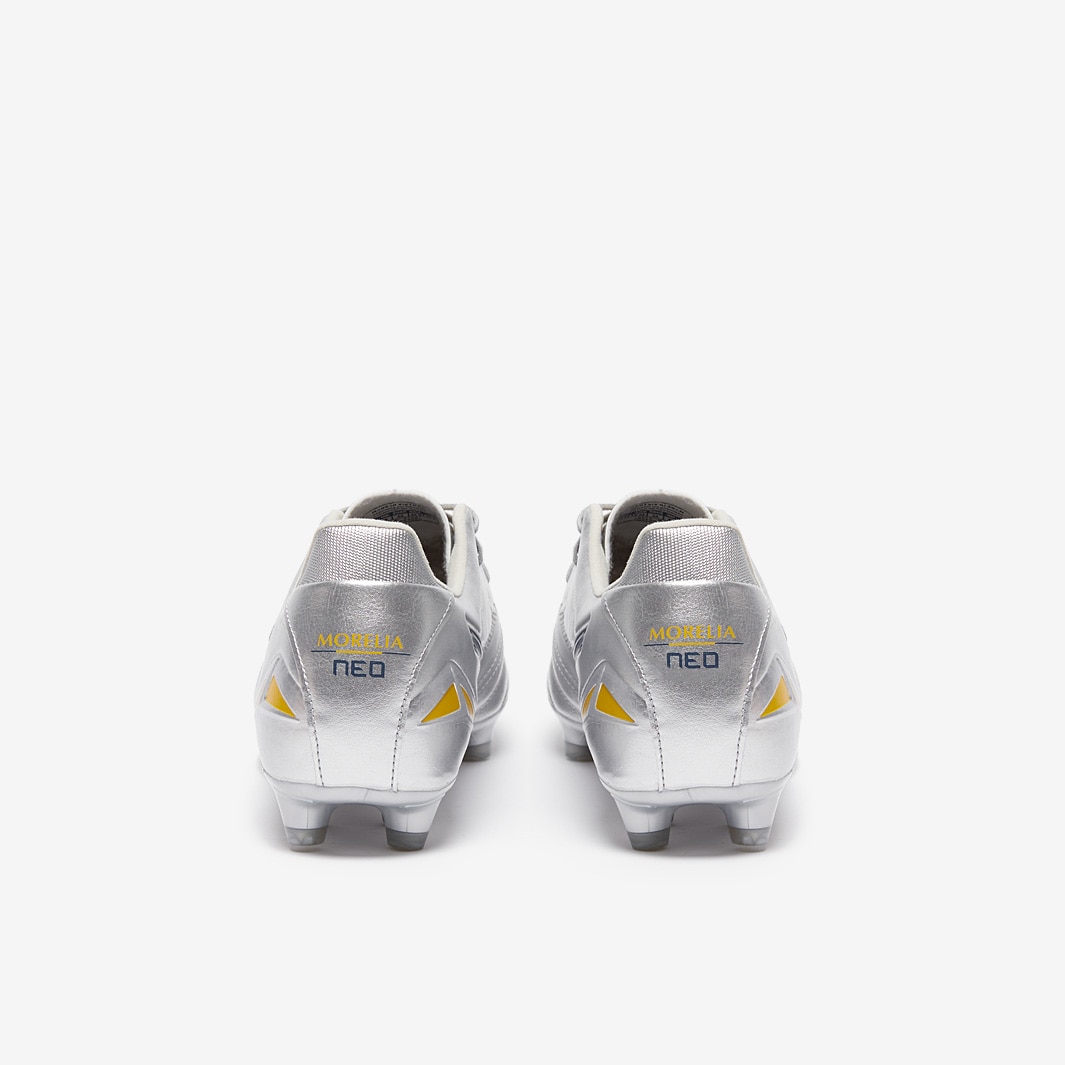 Mizuno Morelia Neo IV Pro Firm Ground - Galaxy Silver/Gold