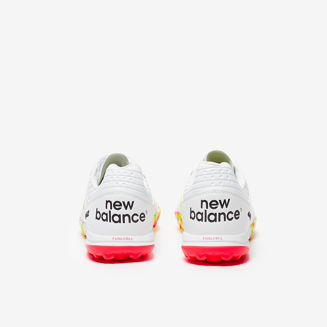 New Balance 442 V2 Pro Turf - White/Pink/Lime - Adult Boots |
