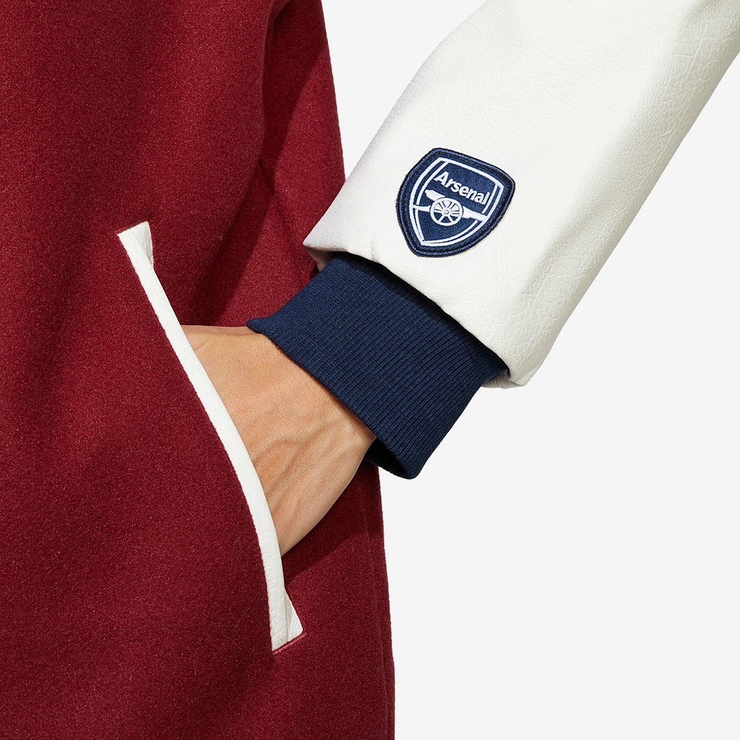 adidas Arsenal 24/25 VRCT Jacket - Noble Maroon - Mens Replica |