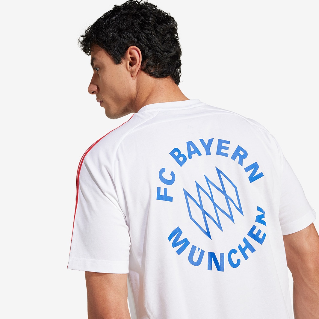 Tシャツ・カットソー adidas originals FC Bayern Muenchen VRCT Tee - white/gray adidas | FC Bayern VRCT Tee | Licensed Short Sleeve T-Shirts