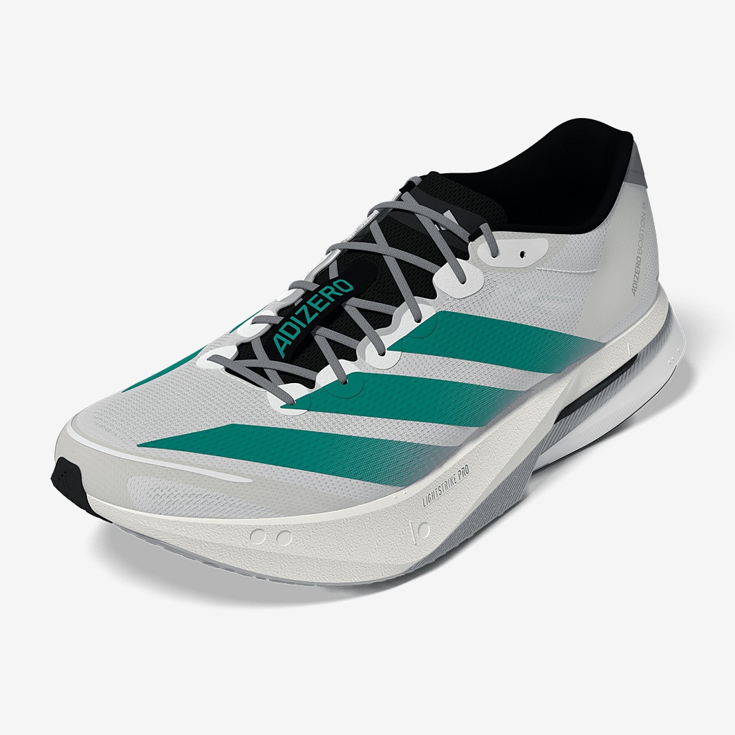 ★人気★ Adidas ADIZERO BOSTON 13 Pure Teal adidas adizero Boston 13 - FTWR White/Pure Teal/Grey - Mens