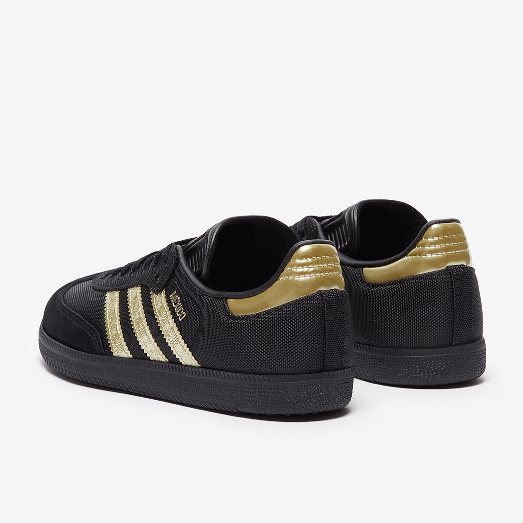 adidas Originals Samba x Mexico - Core Black/Gold Met - Adult Boots |  Pro:Direct Soccer