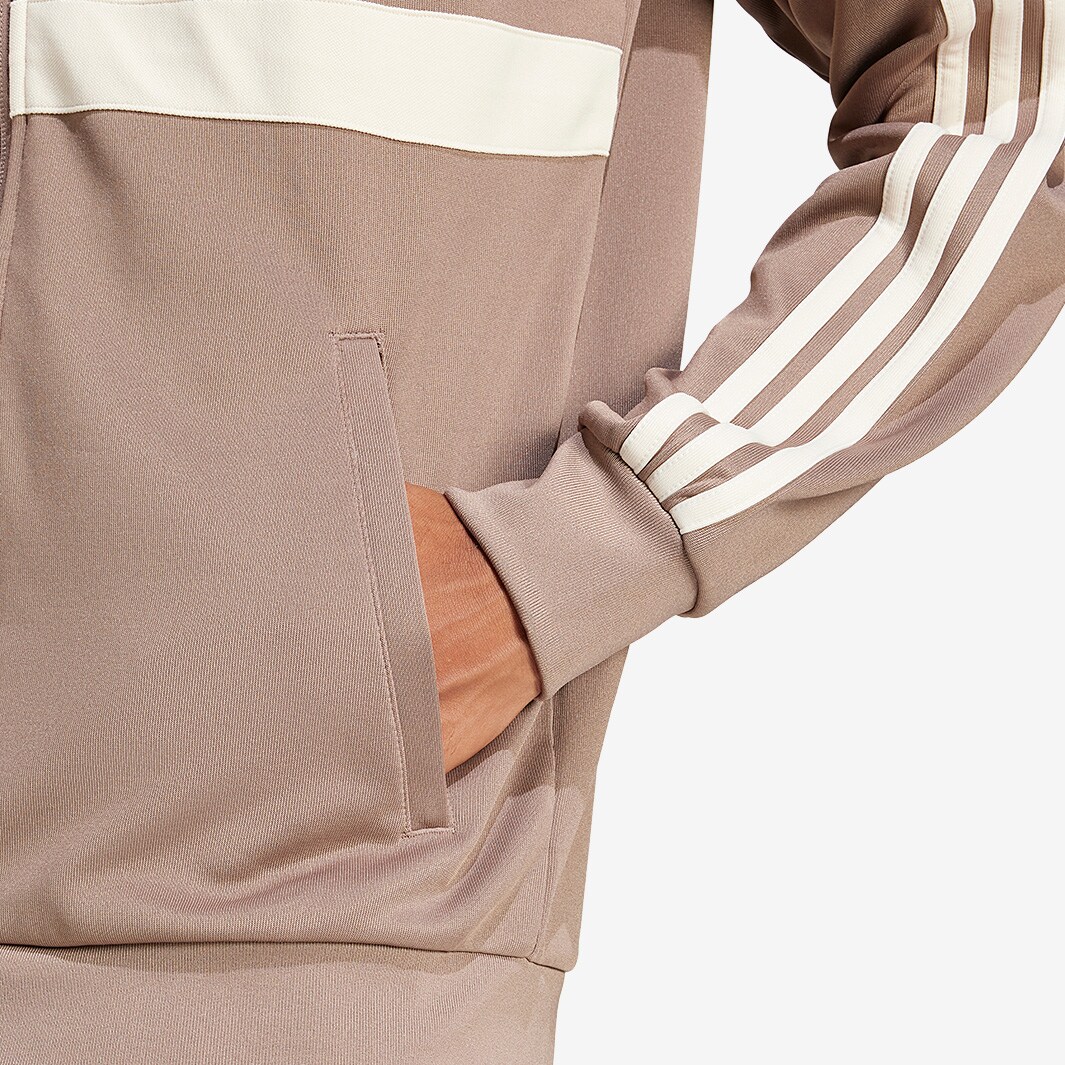 adidas Originals The First Track Top - Trace Brown/Wonder White