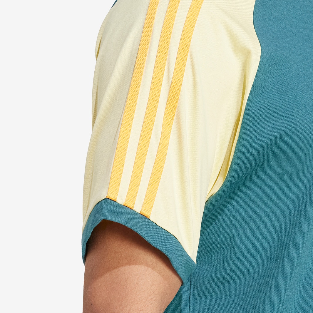 adidas Originals Cali T-Shirt - Tech Green/Almost Yellow