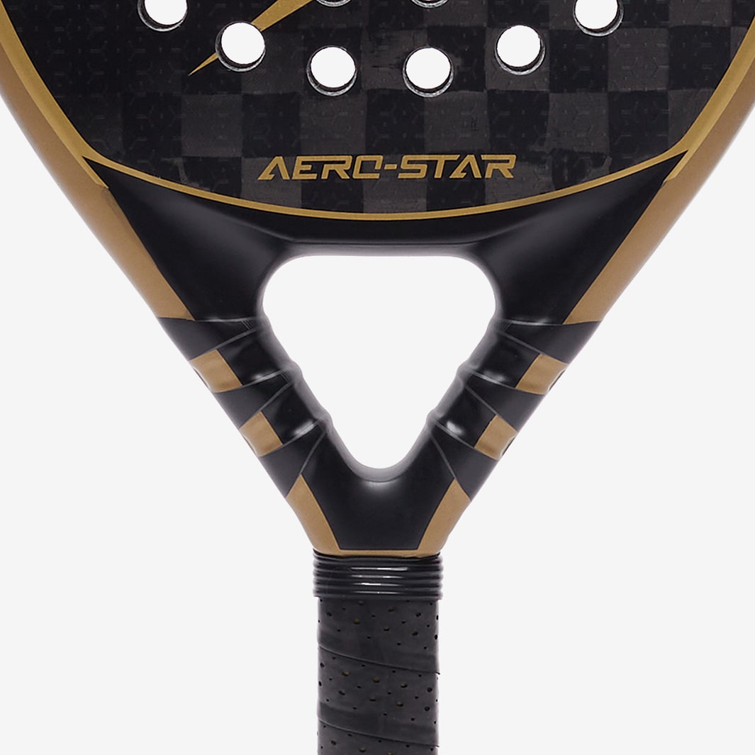 Dunlop Aero-Star パデルラケット ゴールド Dunlop Aero-Star Padel Racket - Black/Gold - Adult Padel